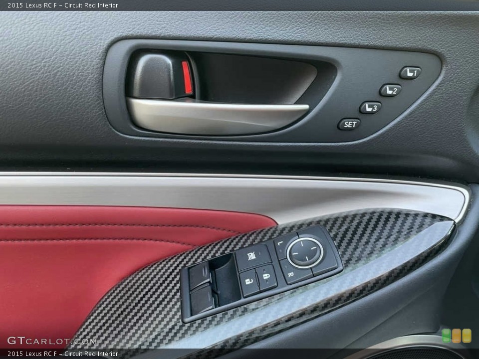 Circuit Red Interior Controls for the 2015 Lexus RC F #141740817