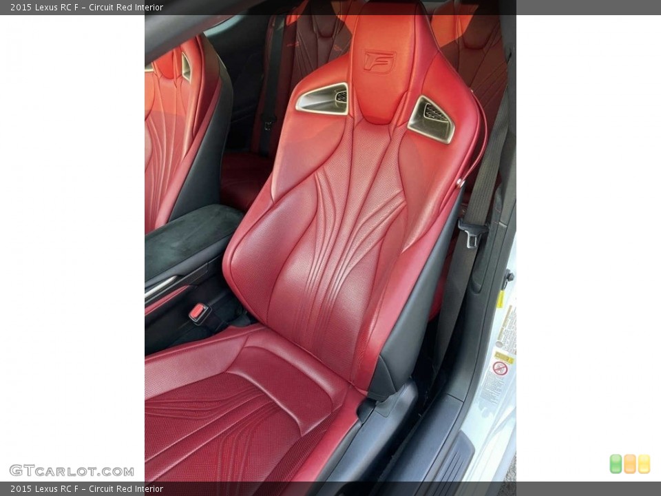 Circuit Red Interior Front Seat for the 2015 Lexus RC F #141740841