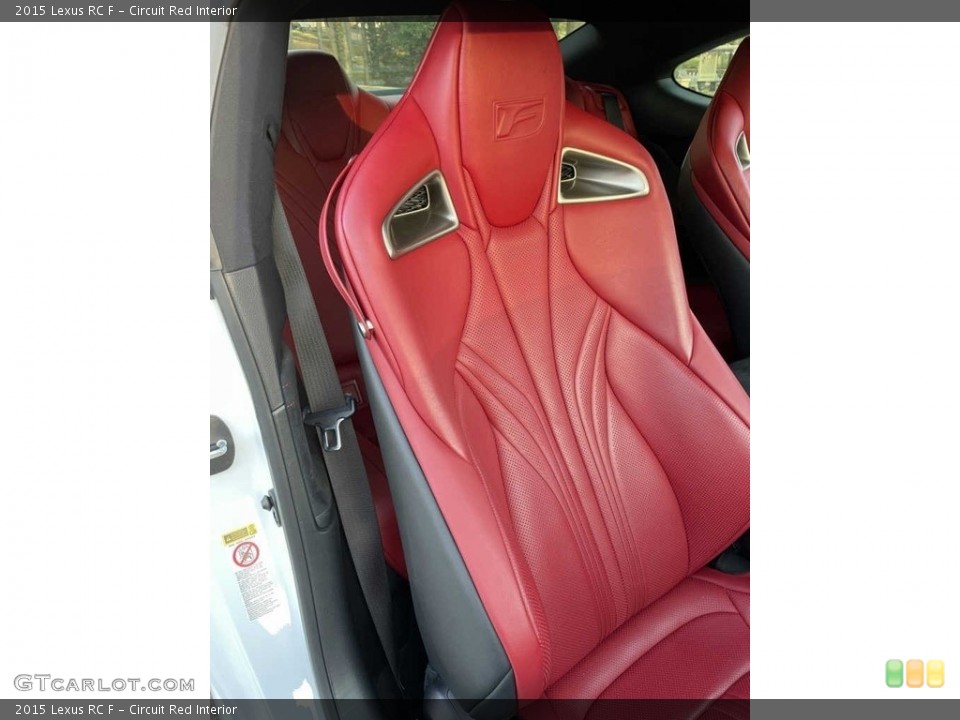 Circuit Red Interior Front Seat for the 2015 Lexus RC F #141740939