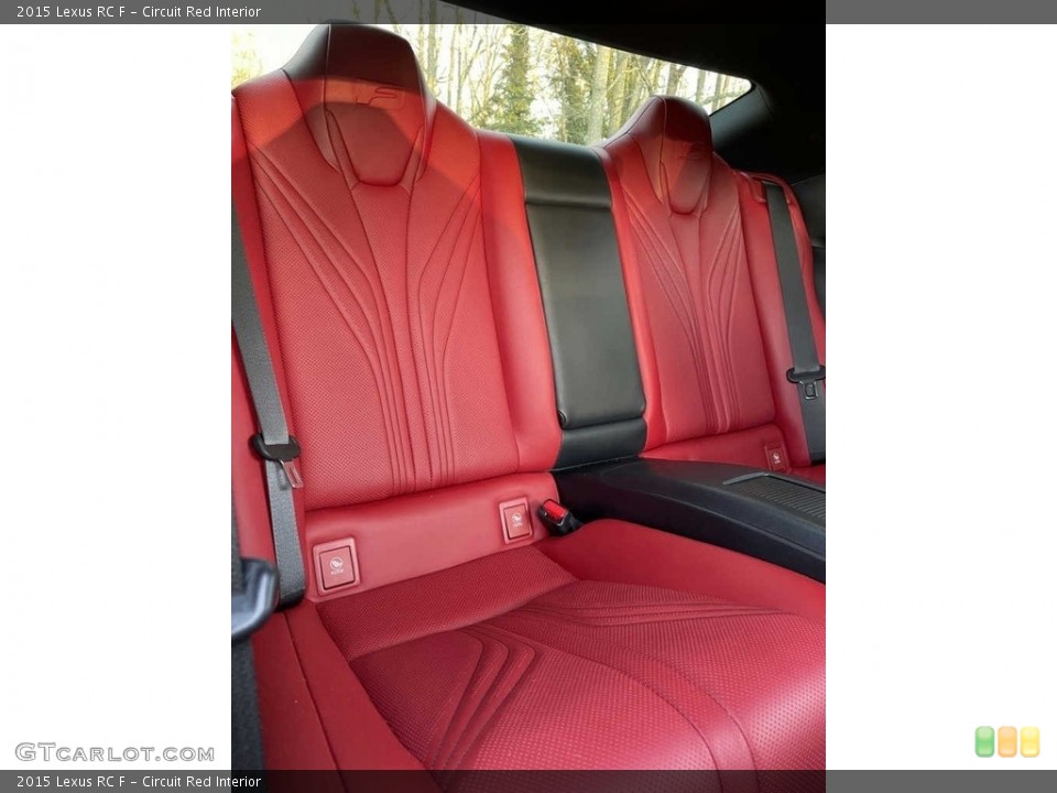 Circuit Red Interior Rear Seat for the 2015 Lexus RC F #141741004