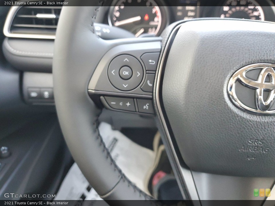 Black Interior Steering Wheel for the 2021 Toyota Camry SE #141742736
