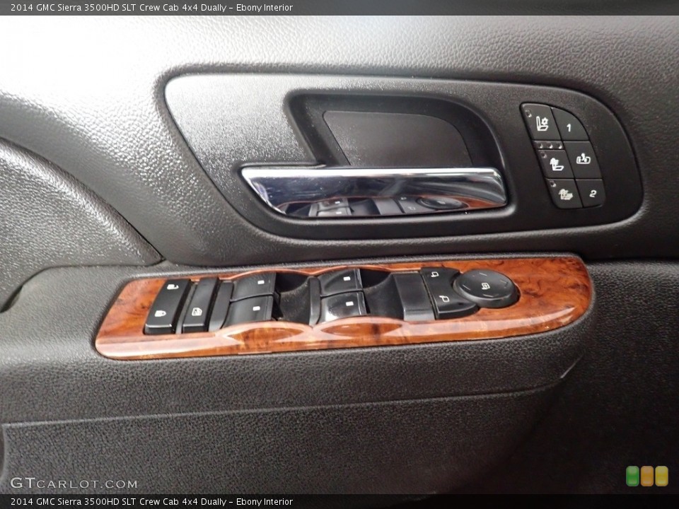 Ebony Interior Door Panel for the 2014 GMC Sierra 3500HD SLT Crew Cab 4x4 Dually #141743130