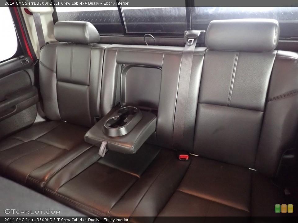 Ebony Interior Rear Seat for the 2014 GMC Sierra 3500HD SLT Crew Cab 4x4 Dually #141743229