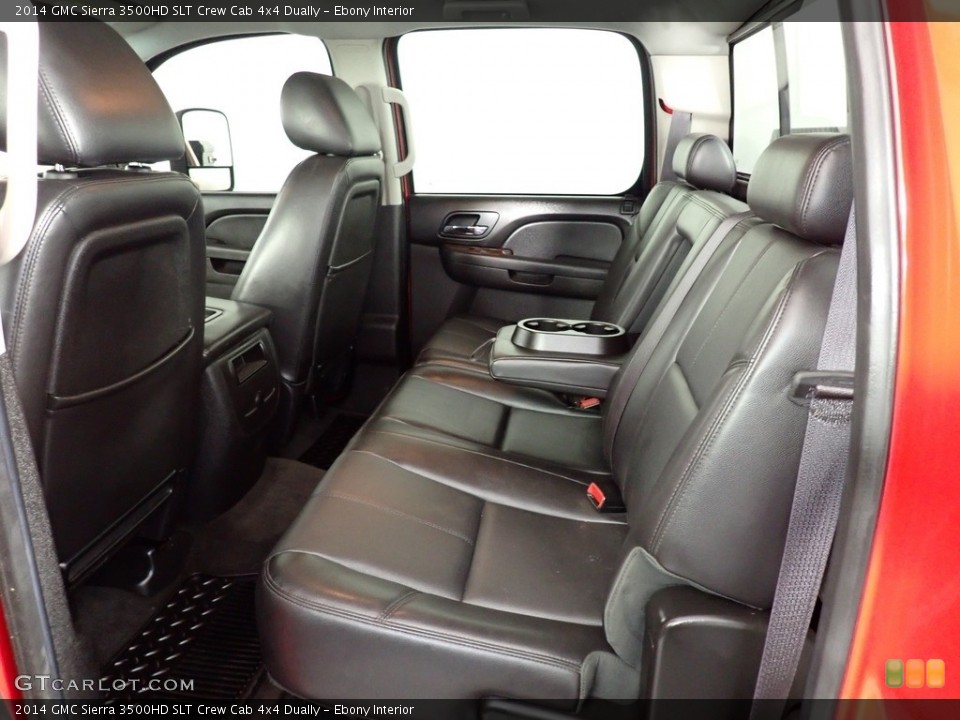 Ebony Interior Rear Seat for the 2014 GMC Sierra 3500HD SLT Crew Cab 4x4 Dually #141743276