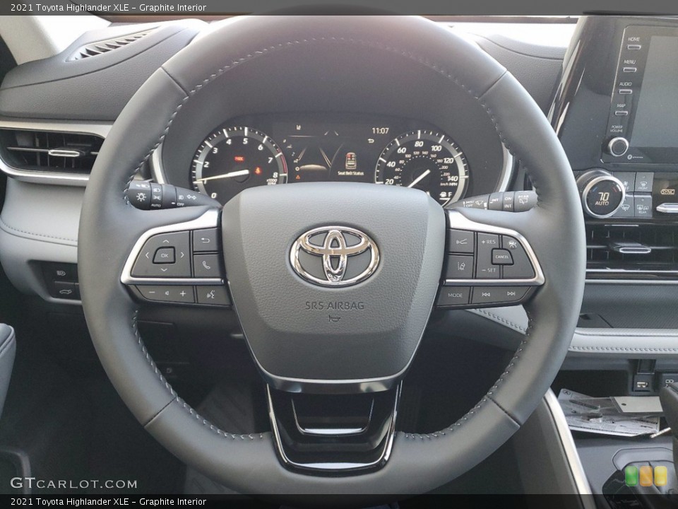 Graphite Interior Steering Wheel for the 2021 Toyota Highlander XLE #141743926