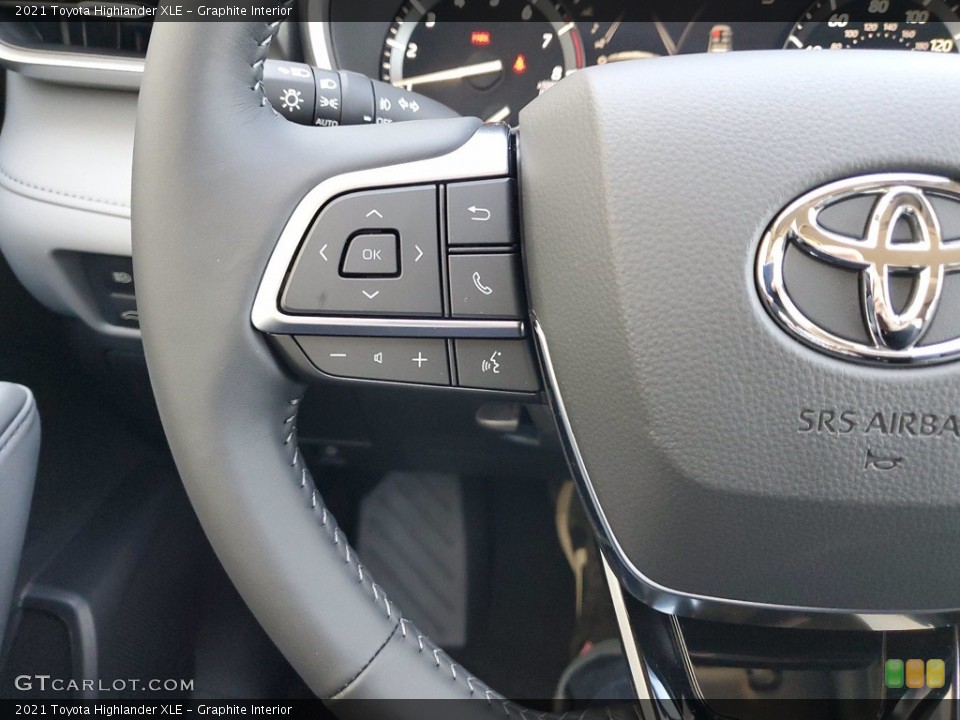 Graphite Interior Steering Wheel for the 2021 Toyota Highlander XLE #141743945