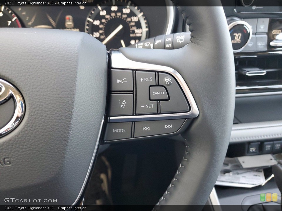 Graphite Interior Steering Wheel for the 2021 Toyota Highlander XLE #141743972