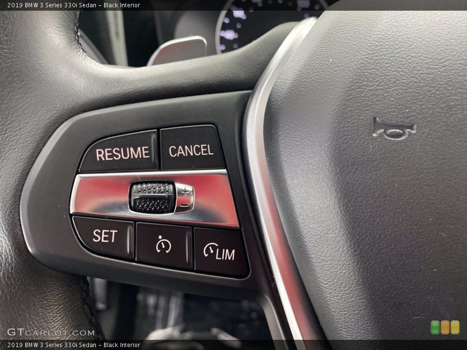 Black Interior Steering Wheel for the 2019 BMW 3 Series 330i Sedan #141744602