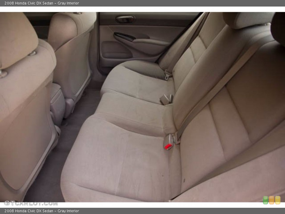 Gray Interior Rear Seat for the 2008 Honda Civic DX Sedan #141746996