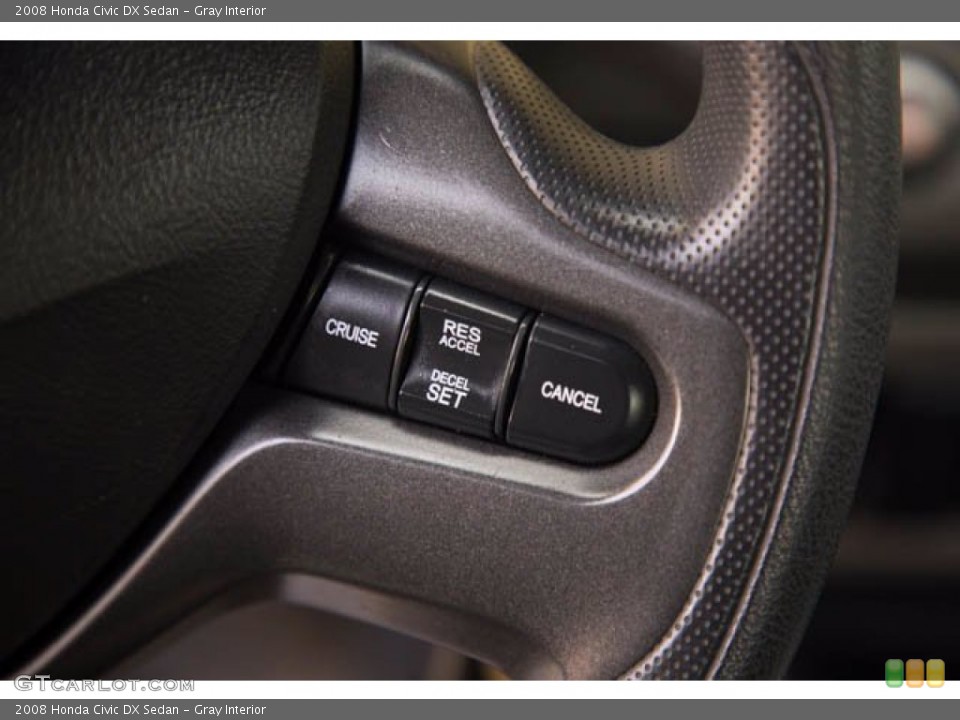 Gray Interior Steering Wheel for the 2008 Honda Civic DX Sedan #141747170