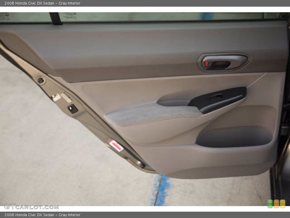 Gray Interior Door Panel for the 2008 Honda Civic DX Sedan #141747338