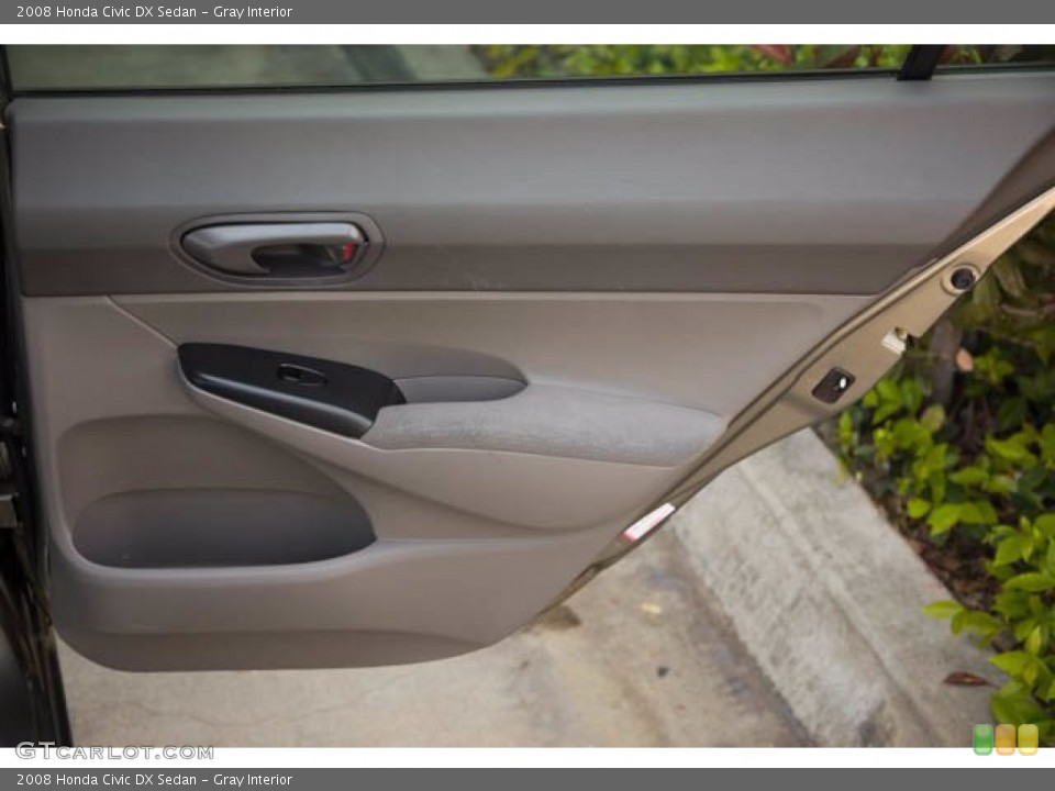 Gray Interior Door Panel for the 2008 Honda Civic DX Sedan #141747351