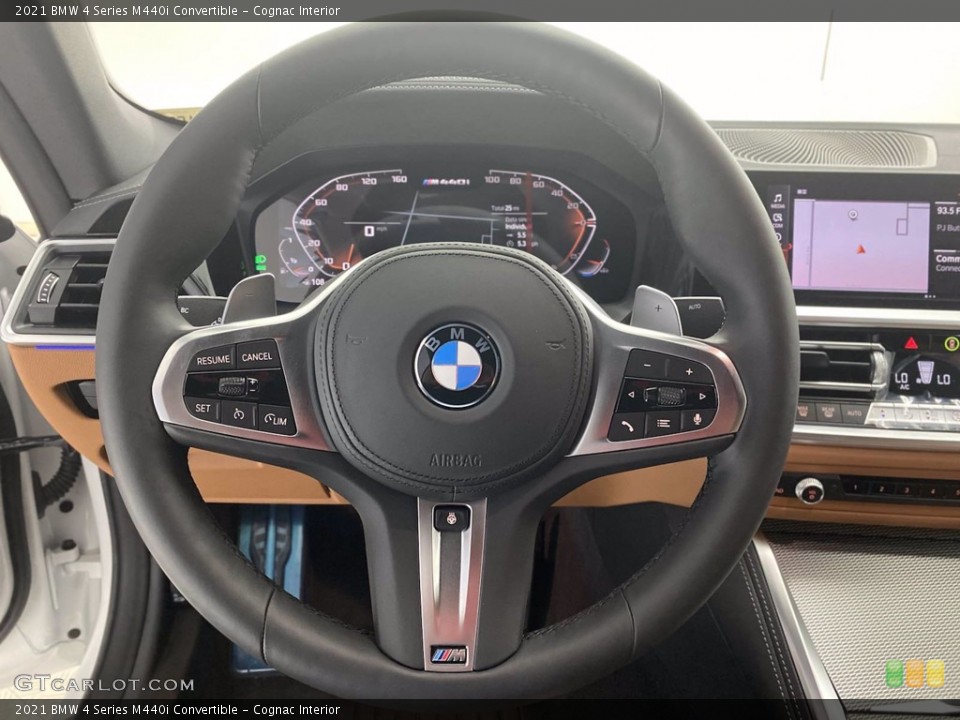 Cognac Interior Steering Wheel for the 2021 BMW 4 Series M440i Convertible #141747557