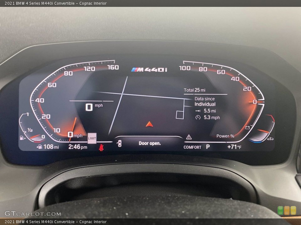 Cognac Interior Gauges for the 2021 BMW 4 Series M440i Convertible #141747605
