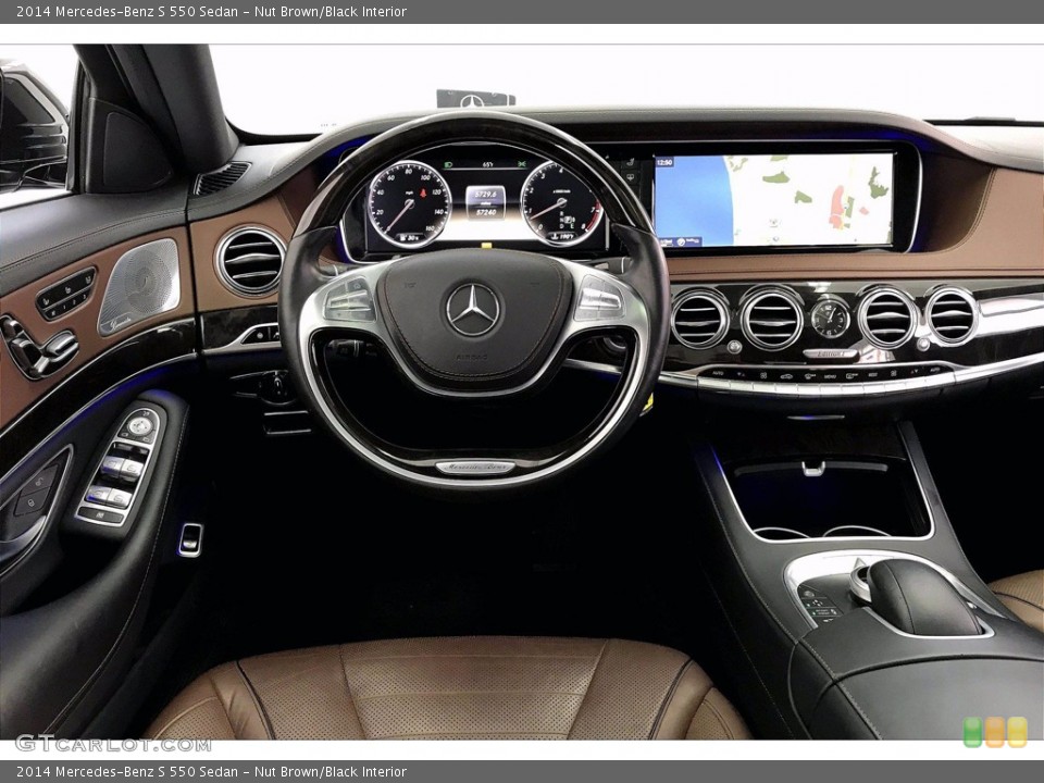 Nut Brown/Black Interior Dashboard for the 2014 Mercedes-Benz S 550 Sedan #141747818
