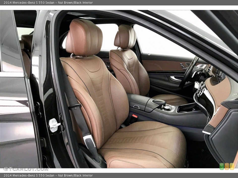 Nut Brown/Black Interior Front Seat for the 2014 Mercedes-Benz S 550 Sedan #141747848