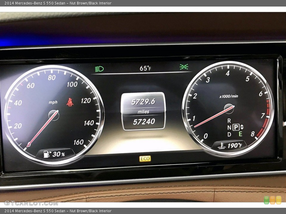 Nut Brown/Black Interior Gauges for the 2014 Mercedes-Benz S 550 Sedan #141748052