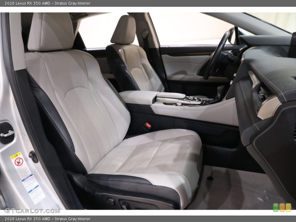 Stratus Gray Interior Front Seat for the 2016 Lexus RX 350 AWD #141753660