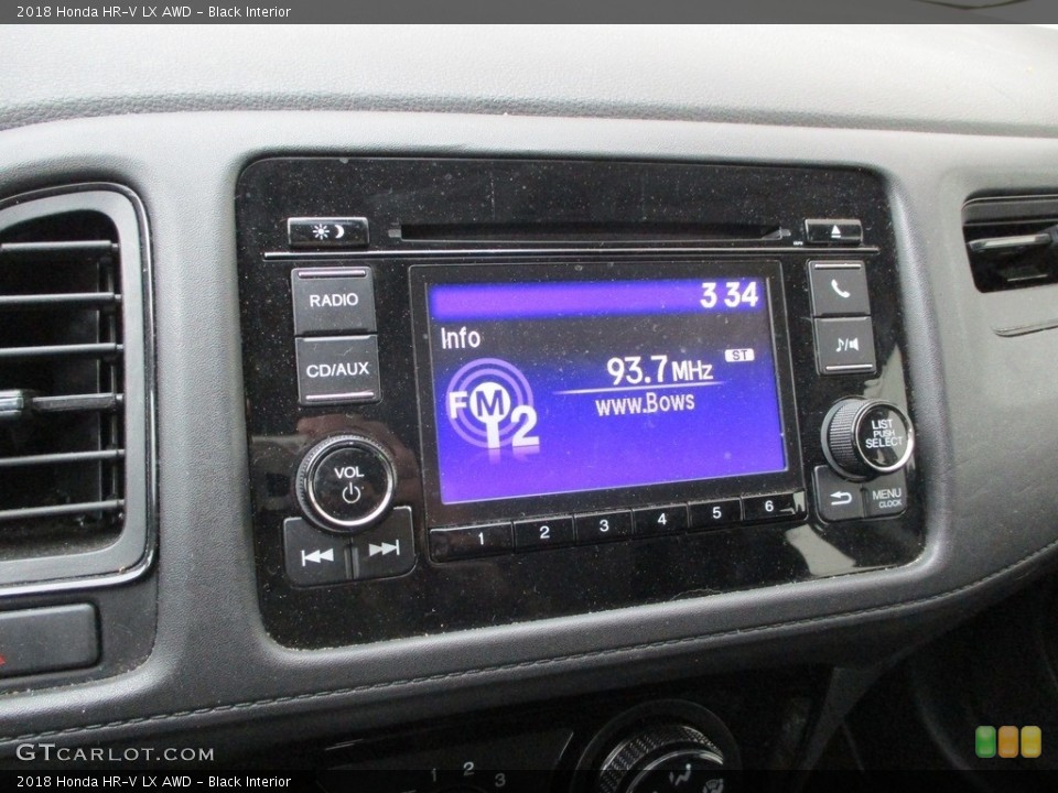 Black Interior Audio System for the 2018 Honda HR-V LX AWD #141754056