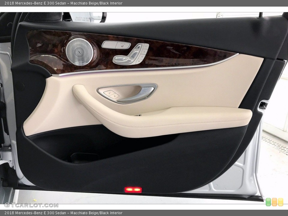 Macchiato Beige/Black Interior Door Panel for the 2018 Mercedes-Benz E 300 Sedan #141755640