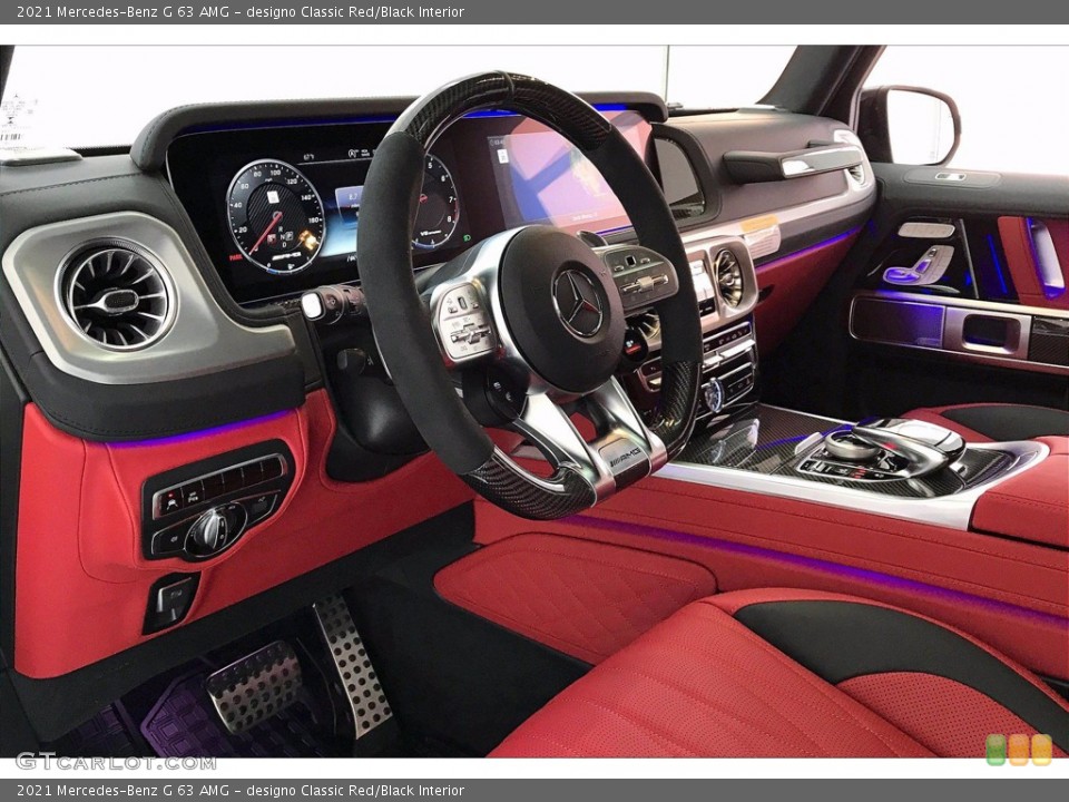 designo Classic Red/Black Interior Dashboard for the 2021 Mercedes-Benz G 63 AMG #141757386