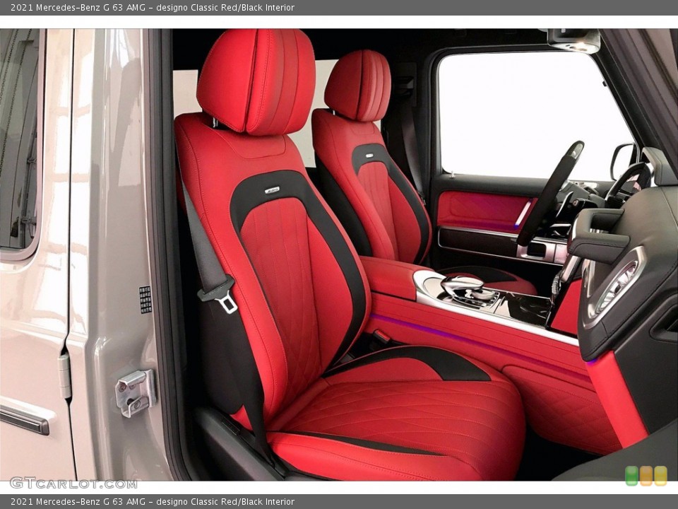 designo Classic Red/Black Interior Photo for the 2021 Mercedes-Benz G 63 AMG #141757407