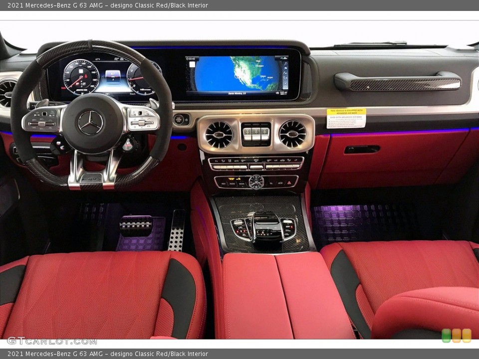designo Classic Red/Black Interior Dashboard for the 2021 Mercedes-Benz G 63 AMG #141757428