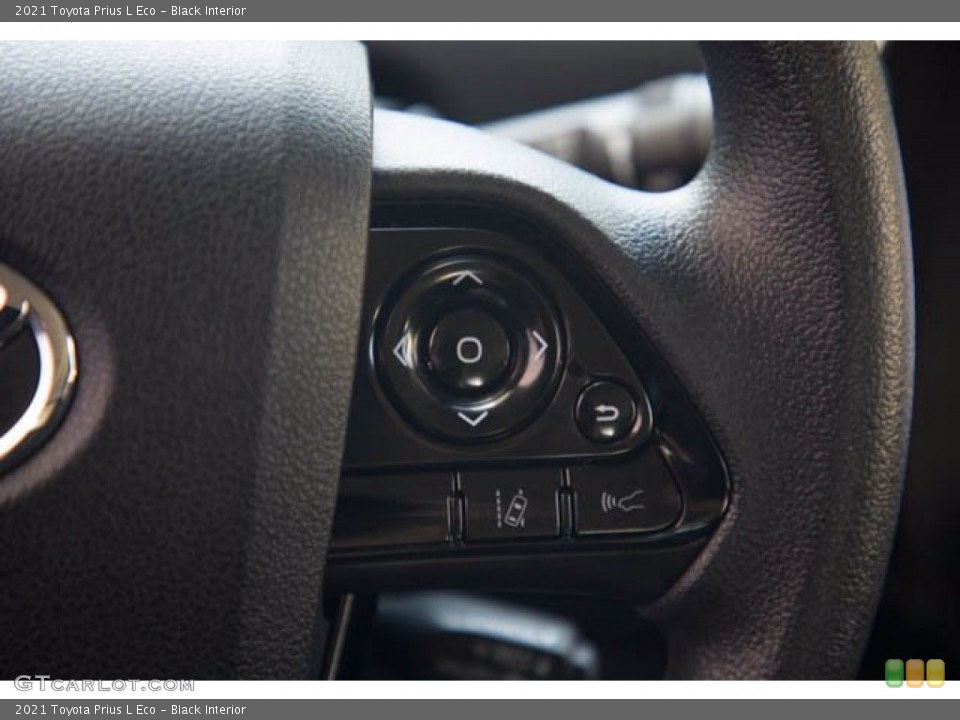 Black Interior Steering Wheel for the 2021 Toyota Prius L Eco #141760173