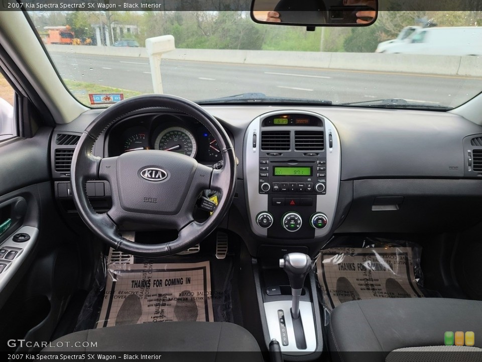 Black Interior Dashboard for the 2007 Kia Spectra Spectra5 SX Wagon #141760557