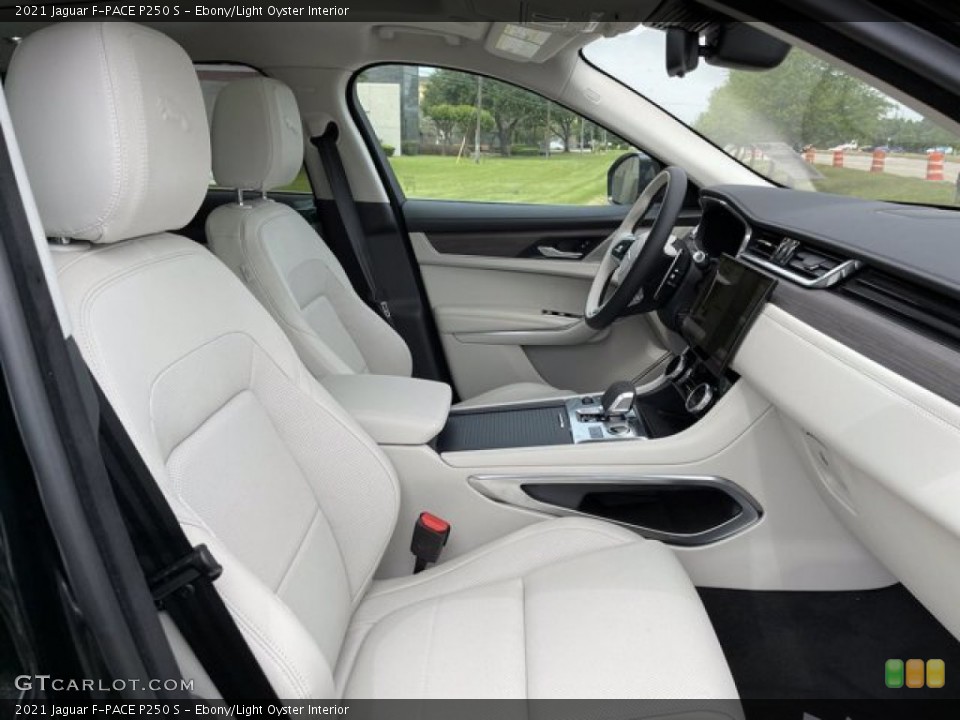 Ebony/Light Oyster Interior Photo for the 2021 Jaguar F-PACE P250 S #141765243
