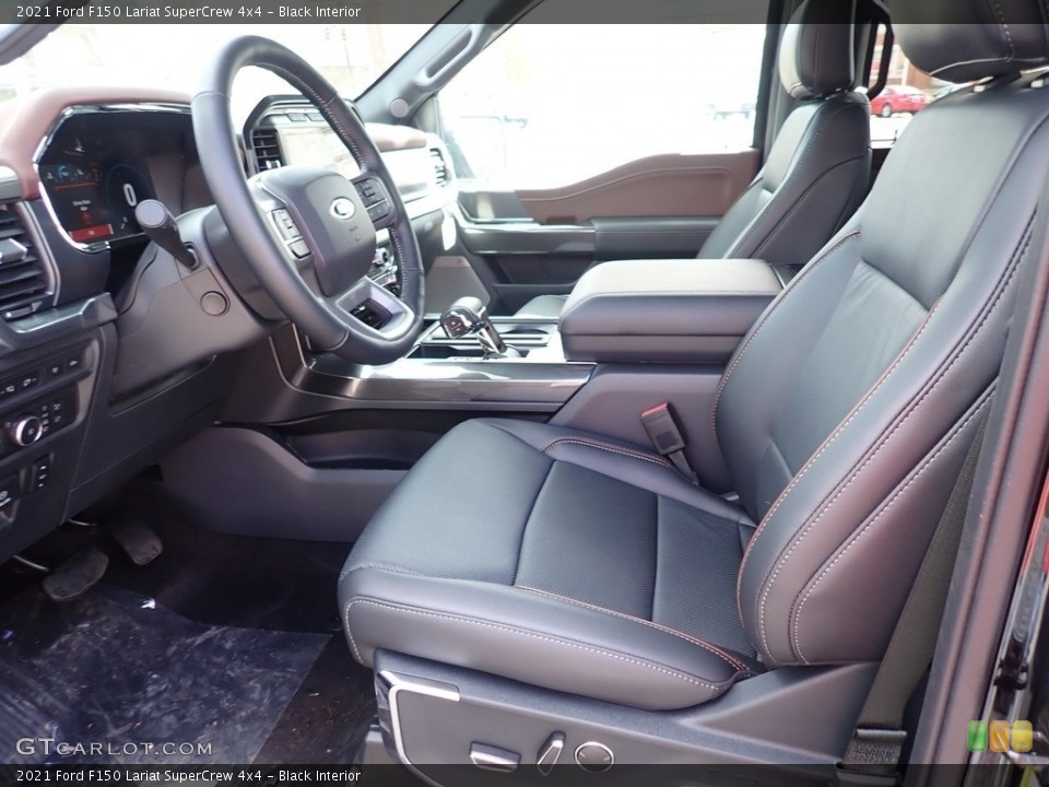 Black Interior Photo for the 2021 Ford F150 Lariat SuperCrew 4x4 #141765434