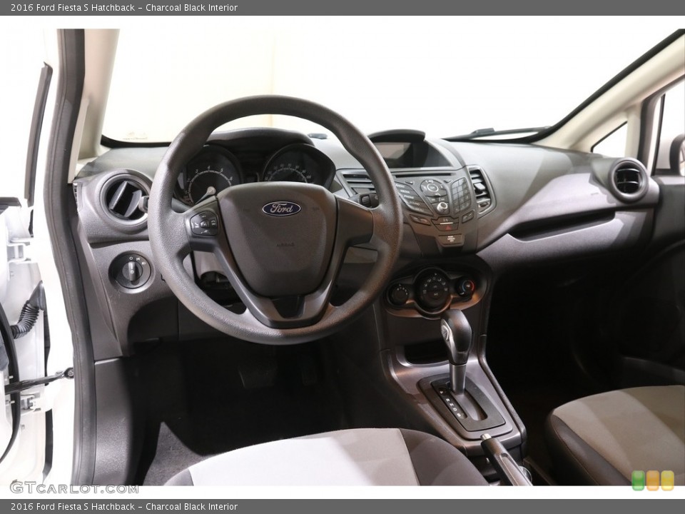 Charcoal Black Interior Dashboard for the 2016 Ford Fiesta S Hatchback #141766203