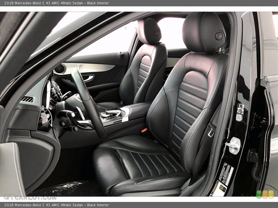 Black Interior Front Seat for the 2018 Mercedes-Benz C 43 AMG 4Matic Sedan #141766967