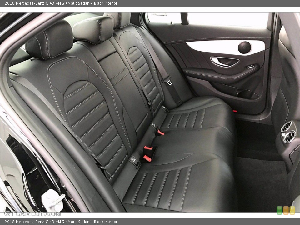 Black Interior Rear Seat for the 2018 Mercedes-Benz C 43 AMG 4Matic Sedan #141766994