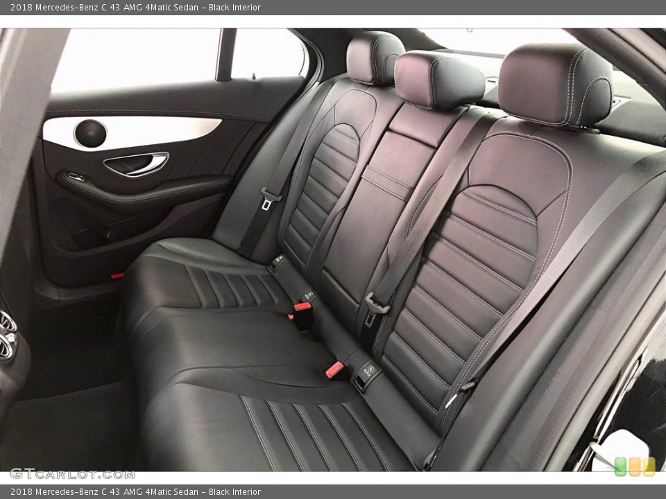 Black Interior Rear Seat for the 2018 Mercedes-Benz C 43 AMG 4Matic Sedan #141767024