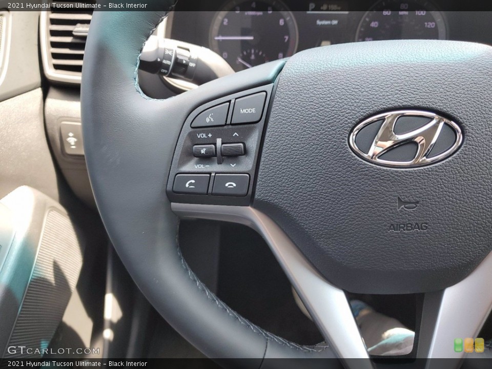 Black Interior Steering Wheel for the 2021 Hyundai Tucson Ulitimate #141767678