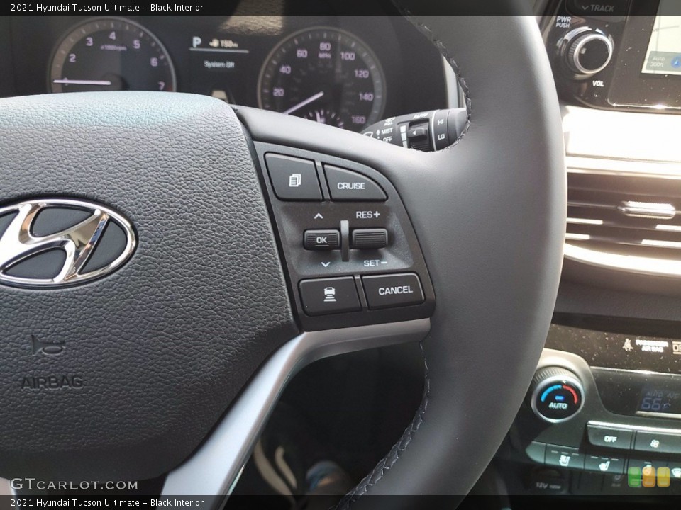 Black Interior Steering Wheel for the 2021 Hyundai Tucson Ulitimate #141767702