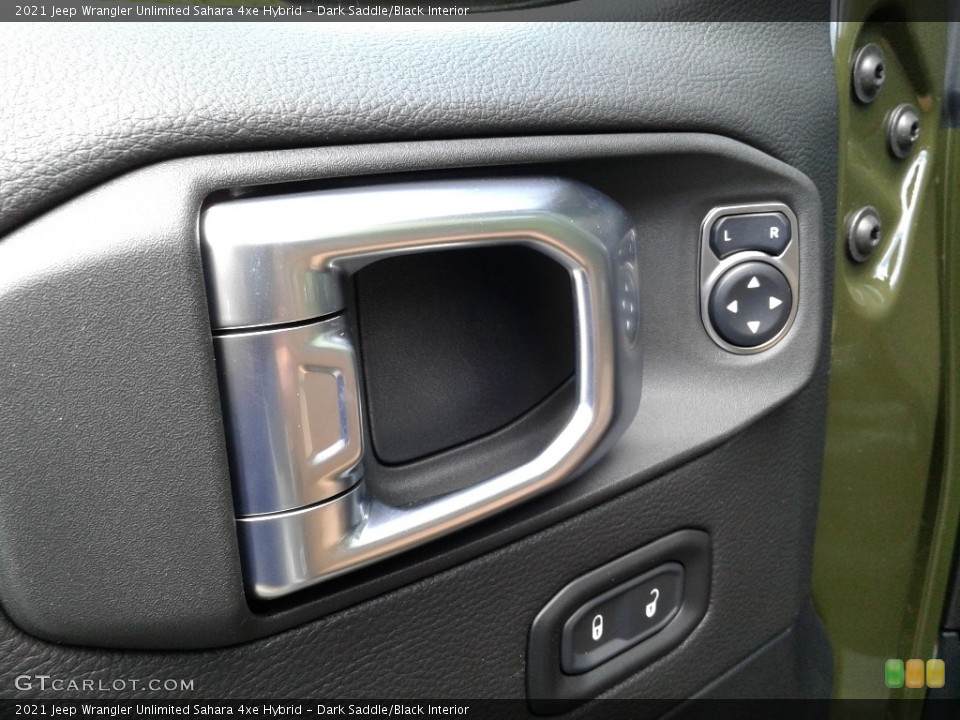 Dark Saddle/Black Interior Controls for the 2021 Jeep Wrangler Unlimited Sahara 4xe Hybrid #141769658