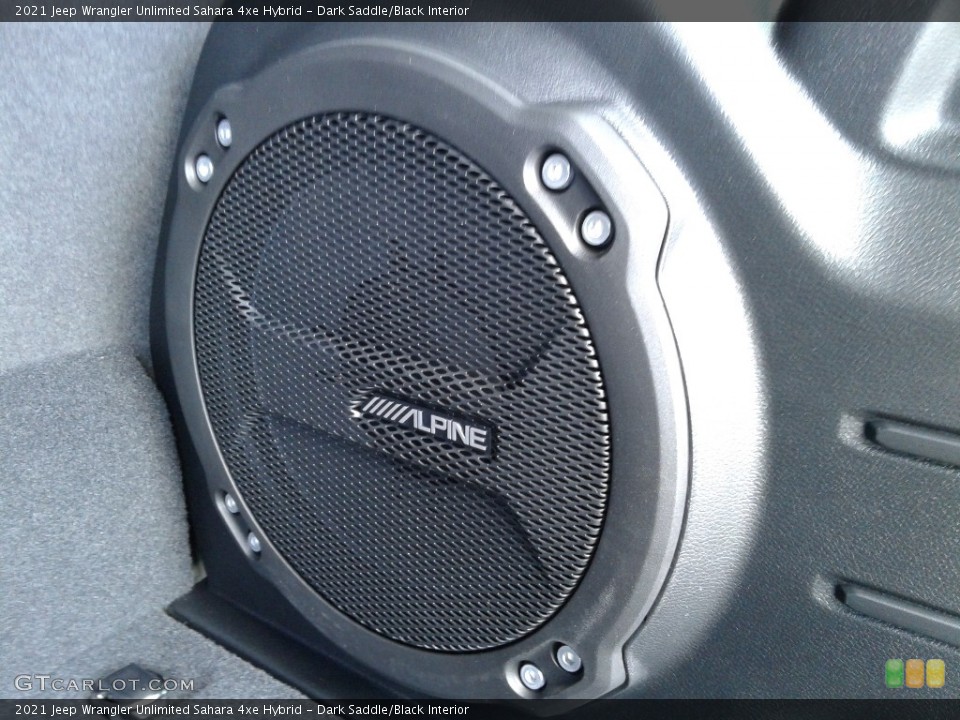Dark Saddle/Black Interior Audio System for the 2021 Jeep Wrangler Unlimited Sahara 4xe Hybrid #141769778