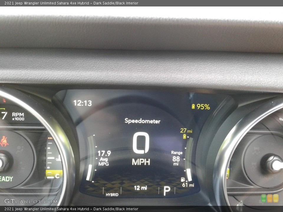 Dark Saddle/Black Interior Gauges for the 2021 Jeep Wrangler Unlimited Sahara 4xe Hybrid #141769940