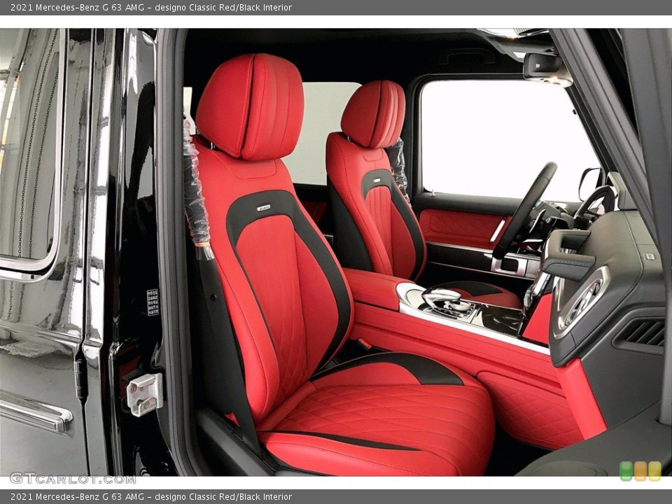 designo Classic Red/Black Interior Front Seat for the 2021 Mercedes-Benz G 63 AMG #141771320