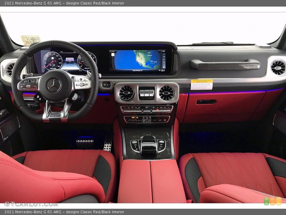 designo Classic Red/Black Interior Dashboard for the 2021 Mercedes-Benz G 63 AMG #141771344
