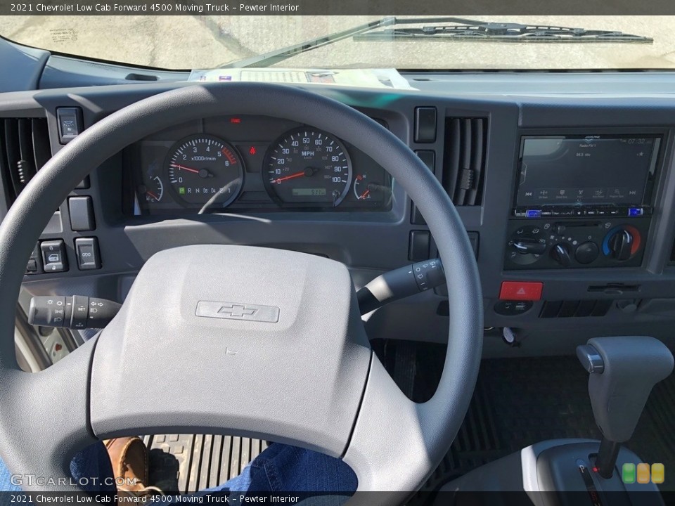 Pewter Interior Dashboard for the 2021 Chevrolet Low Cab Forward 4500 Moving Truck #141772928
