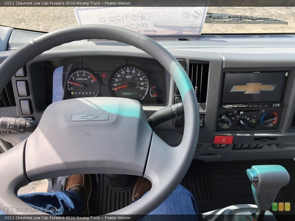 Pewter Interior Dashboard for the 2021 Chevrolet Low Cab Forward 4500 Moving Truck #141773006