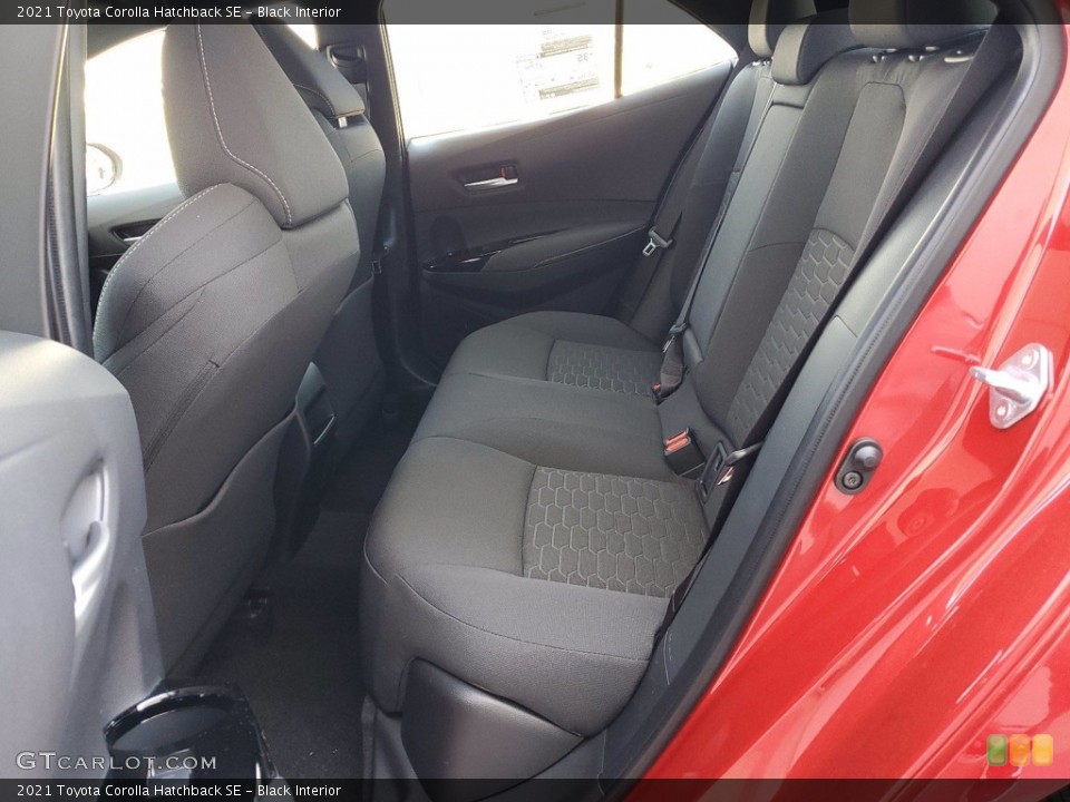 Black Interior Rear Seat for the 2021 Toyota Corolla Hatchback SE #141773237