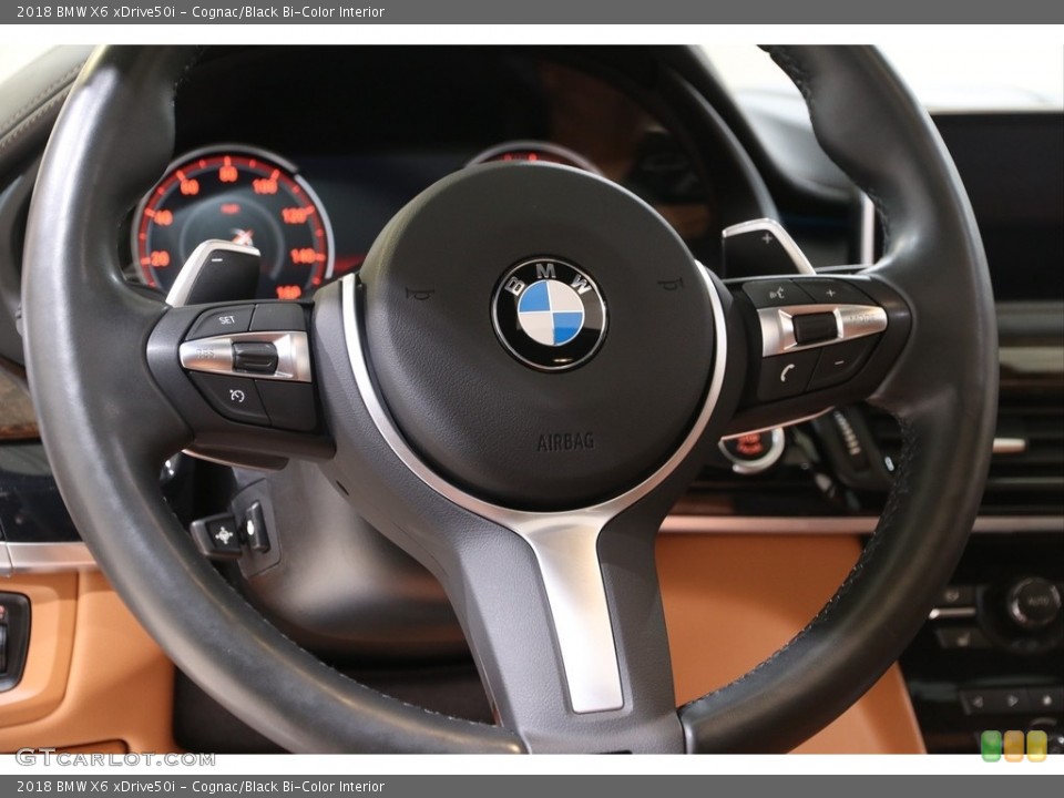 Cognac/Black Bi-Color Interior Steering Wheel for the 2018 BMW X6 xDrive50i #141773387