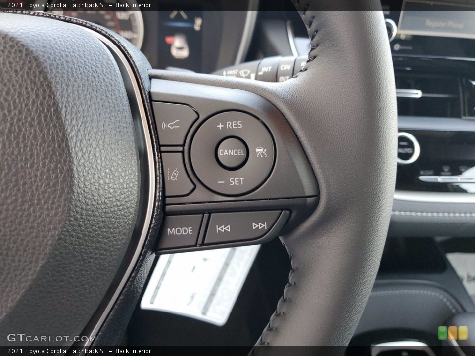 Black Interior Steering Wheel for the 2021 Toyota Corolla Hatchback SE #141773423