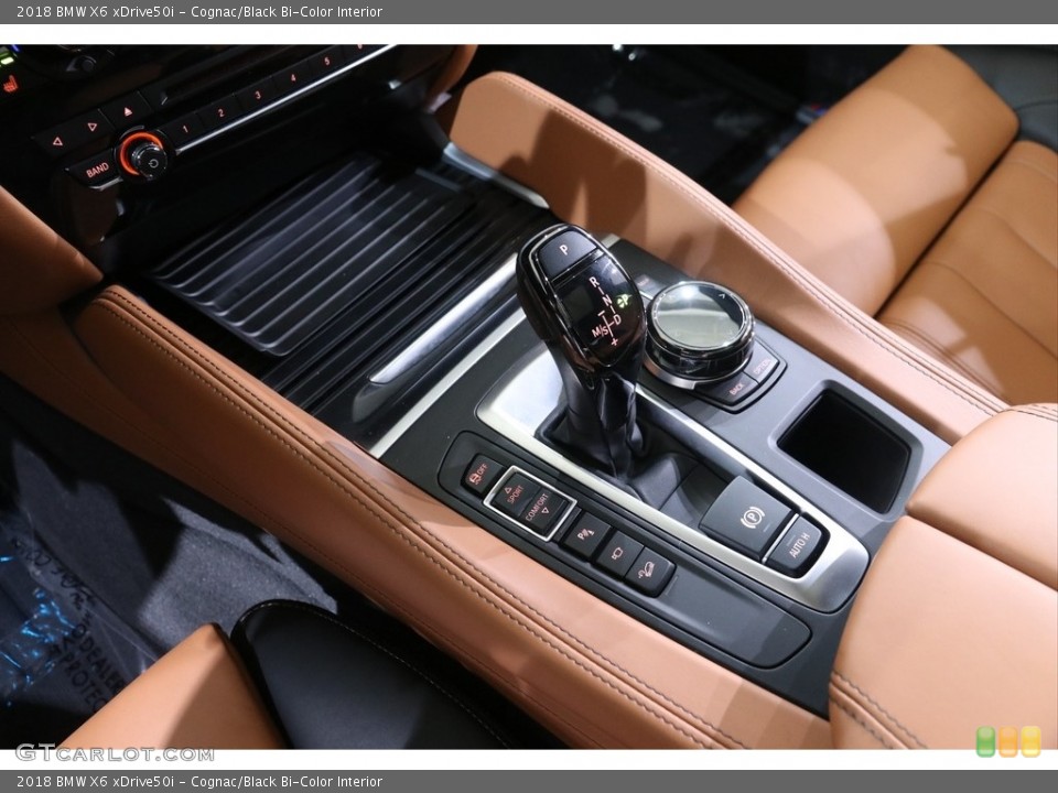 Cognac/Black Bi-Color Interior Transmission for the 2018 BMW X6 xDrive50i #141773480
