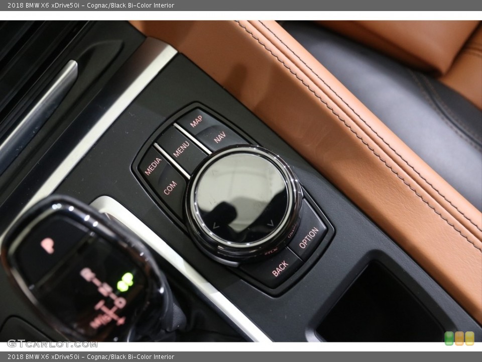 Cognac/Black Bi-Color Interior Controls for the 2018 BMW X6 xDrive50i #141773507