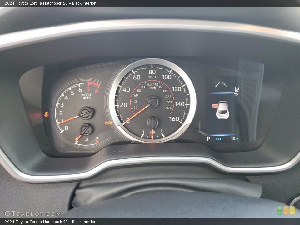 Black Interior Gauges for the 2021 Toyota Corolla Hatchback SE #141773534